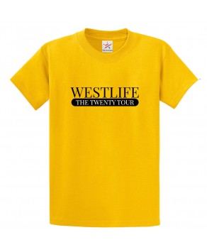 WestLife The Twenty Tour Unisex Kids and Adults T-Shirt for TV Show Fans